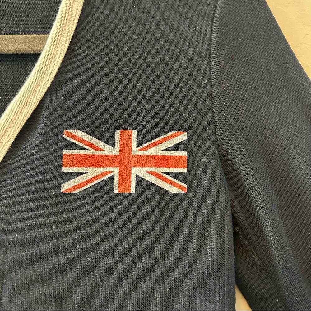 Her Universe Dr Who Tardis Union Jack navy blue cardigan sweater size medium - Picture 6 of 16